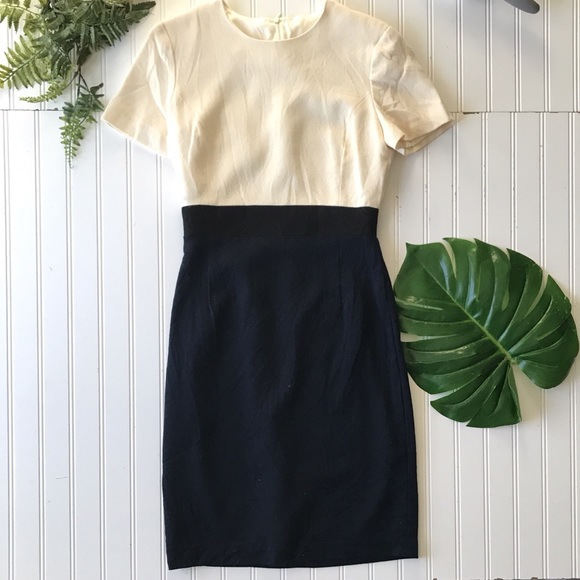 Sara Campbell Dresses & Skirts - Sara Campbell vintage dress cream blue black colorblock